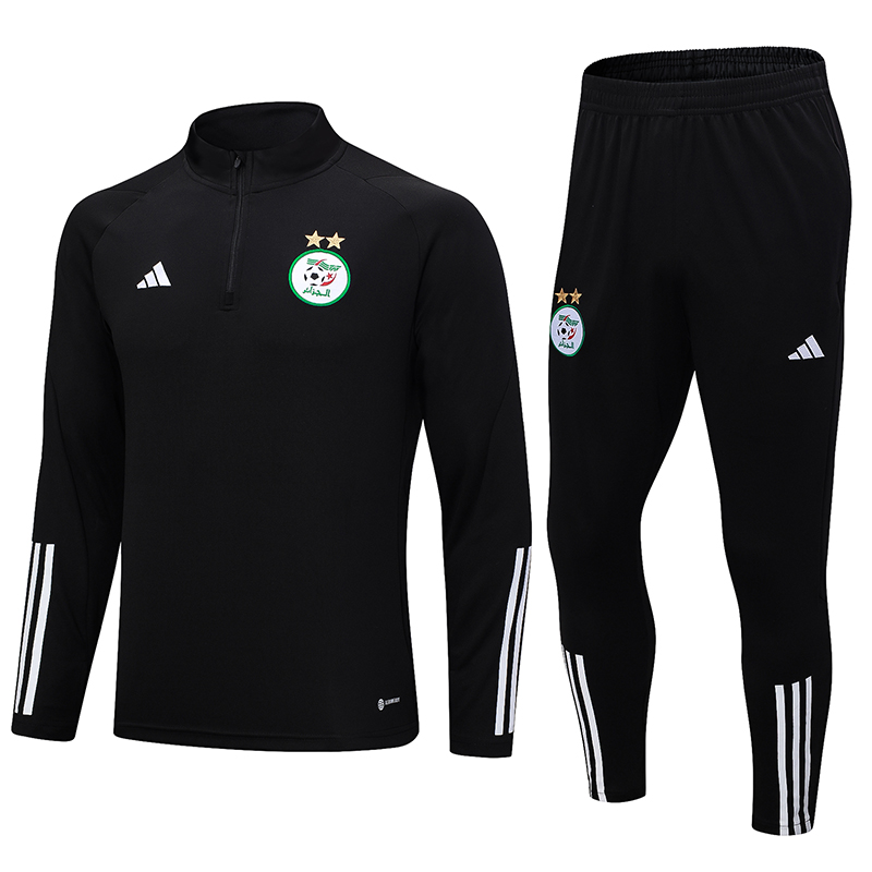 Algeria Olympic TEAM 23-24 Long Sleeve Training Set -Black